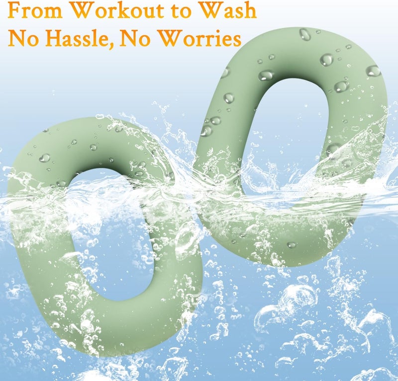 SoloWIT Sweat Proof Silicone Ear Cover for AirPods Max, Comfortable Fit for Gym Exercise, Easy to Clean, No Sound Quality Loss - Green - Image 2